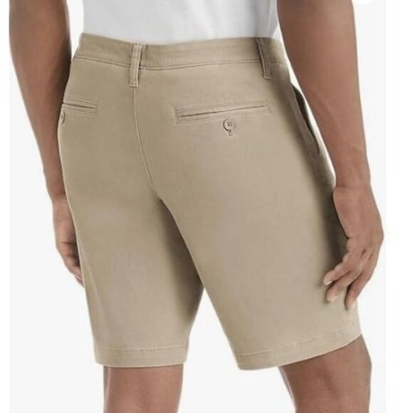Member's Mark Mens New Everyday Stretch Flat Front Shorts Size 38 Khaki - Picture 3 of 3